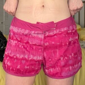 OP Pink Tie-Dye Women's Swim Shorts